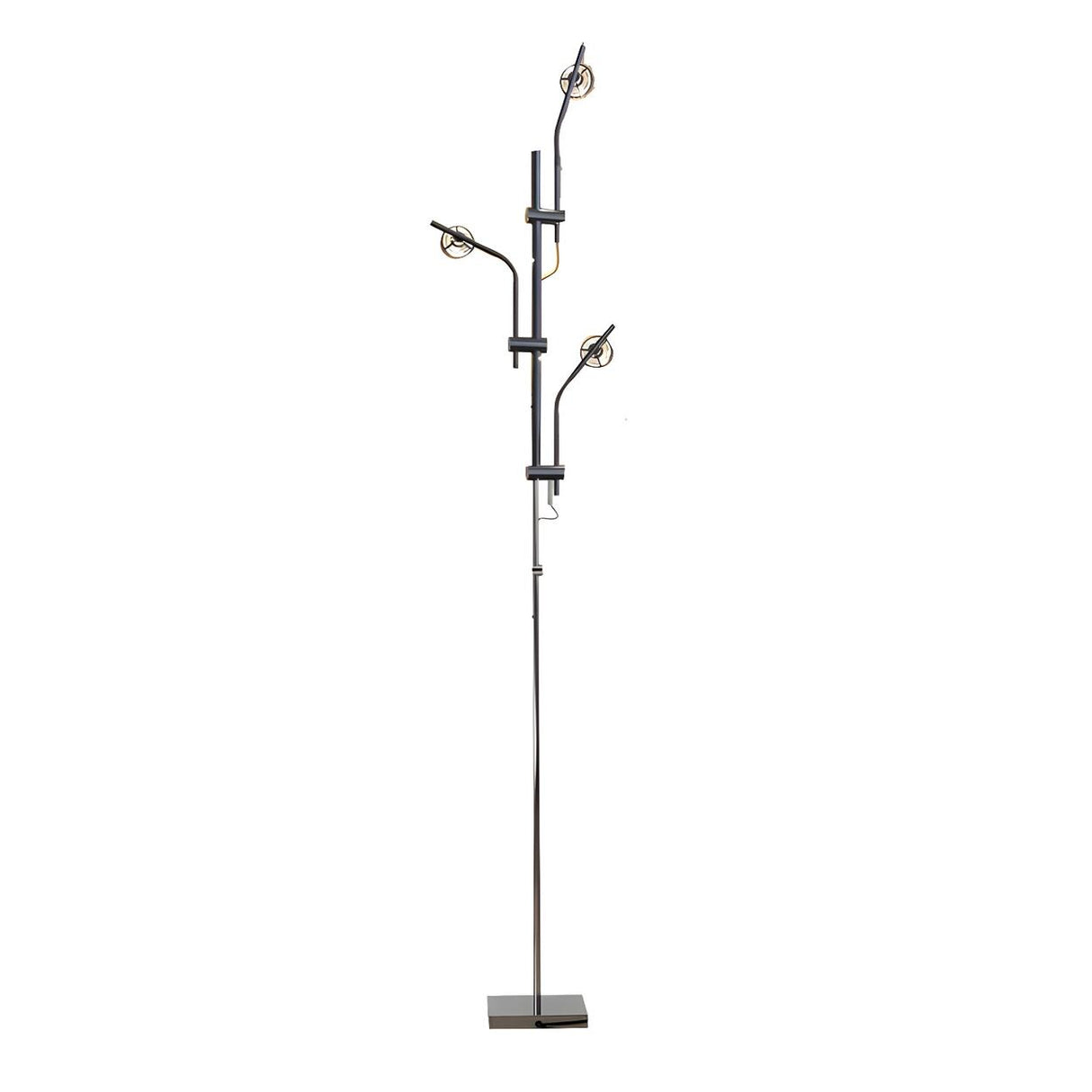 Artistic Projection Multi-Light Sliver Branch Floor Lamp Image - 6