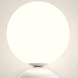 Artistic Red and White Globe Bedroom Wall Sconce Image - 8