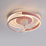 Artistic Ring White LED Ceiling Fan with Light Image - 10