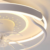 Artistic Ring White LED Ceiling Fan with Light Image - 13