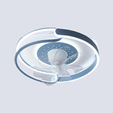 Artistic Ring White LED Ceiling Fan with Light Image - 3