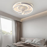 Artistic Ring White LED Ceiling Fan with Light Image - 4