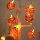 Artistic Solar-Powered Pumpkin LED String Lights Image - 2