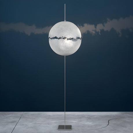 Artistic Spherical Glass PostKrisi F 64 Floor Lamp Image - 1