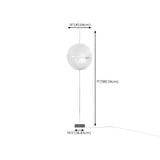 Artistic Spherical Glass PostKrisi F 64 Floor Lamp Image - 15