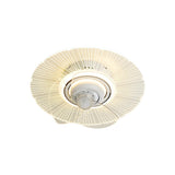 Artistic White Hollow Flower Ceiling Fan with Lights Image - 8