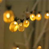 Artistic Yellow Pineapple Patio Decor String Lights Image - 3