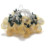 Artistic Yellow Pineapple Patio Decor String Lights Image - 5