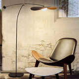 Asymmetrical Modern Black Metal Myrna Floor Lamp Image - 3