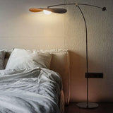 Asymmetrical Modern Black Metal Myrna Floor Lamp Image - 4