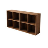 Auburn Wooden Horizontal Rectangular Storage Bookcase Image - 3