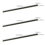 Balcony Black Linear Dimmable Flush Mount Ceiling Light Image - 6