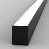 Balcony Black Linear Dimmable Flush Mount Ceiling Light Image - 8