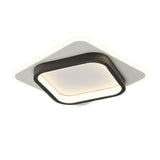 Balcony Black White Round Flush Mount Ceiling Light Image - 10