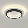 Balcony Black White Round Flush Mount Ceiling Light Image - 21