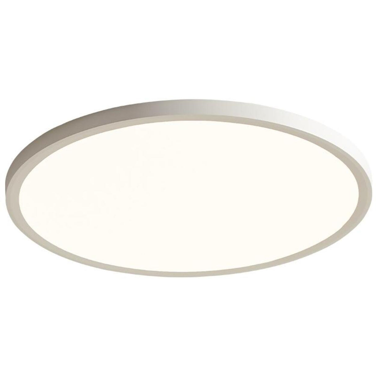 Balcony Simple White Round Dimmable Flush Mount Light Image - 5