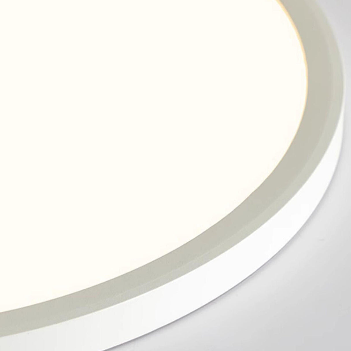 Balcony Simple White Round Dimmable Flush Mount Light Image - 8