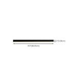 Balcony Simplicity Black Linear LED Flush Mount Light Image - 10