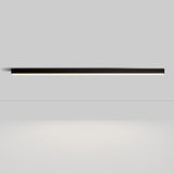 Balcony Simplicity Black Linear LED Flush Mount Light Image - 6