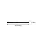 Balcony Simplicity Black Linear LED Flush Mount Light #size