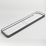 Balcony White Rectangular Strip LED Flush Mount Light Image - 11