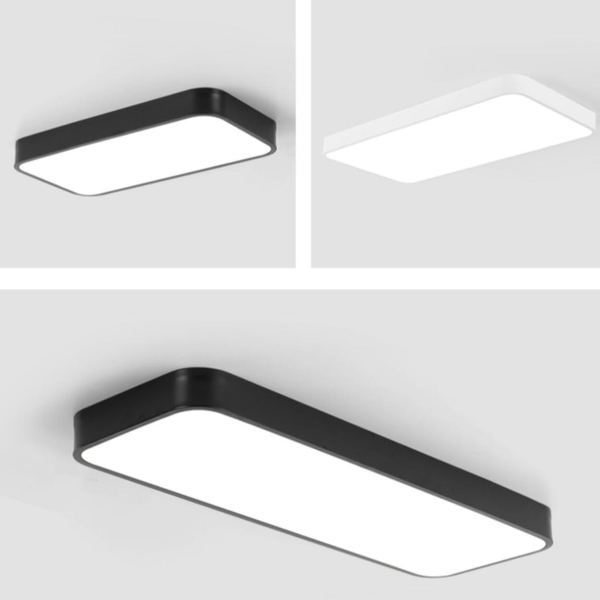 Balcony White Rectangular Strip LED Flush Mount Light Image - 13