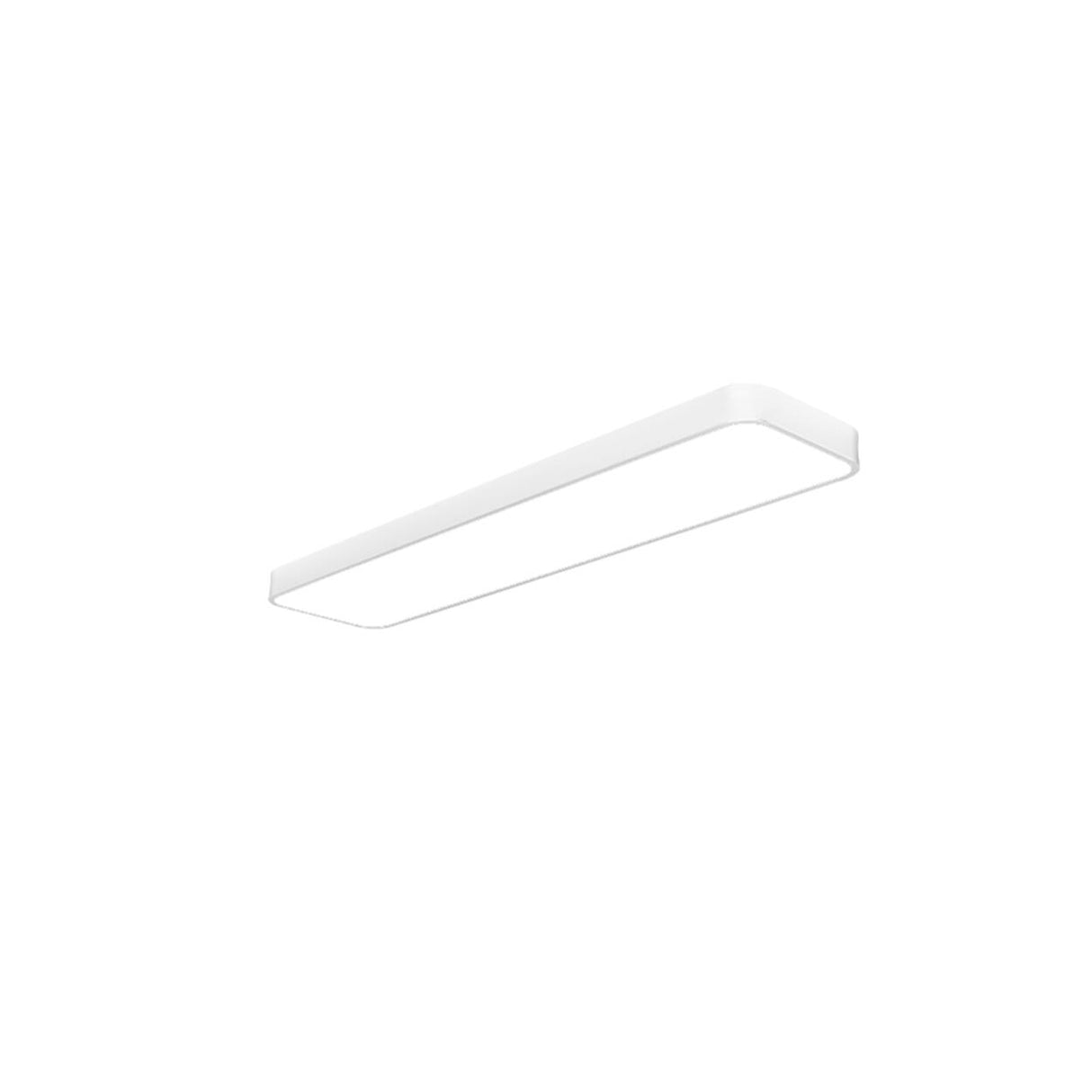 Balcony White Rectangular Strip LED Flush Mount Light Image - 14