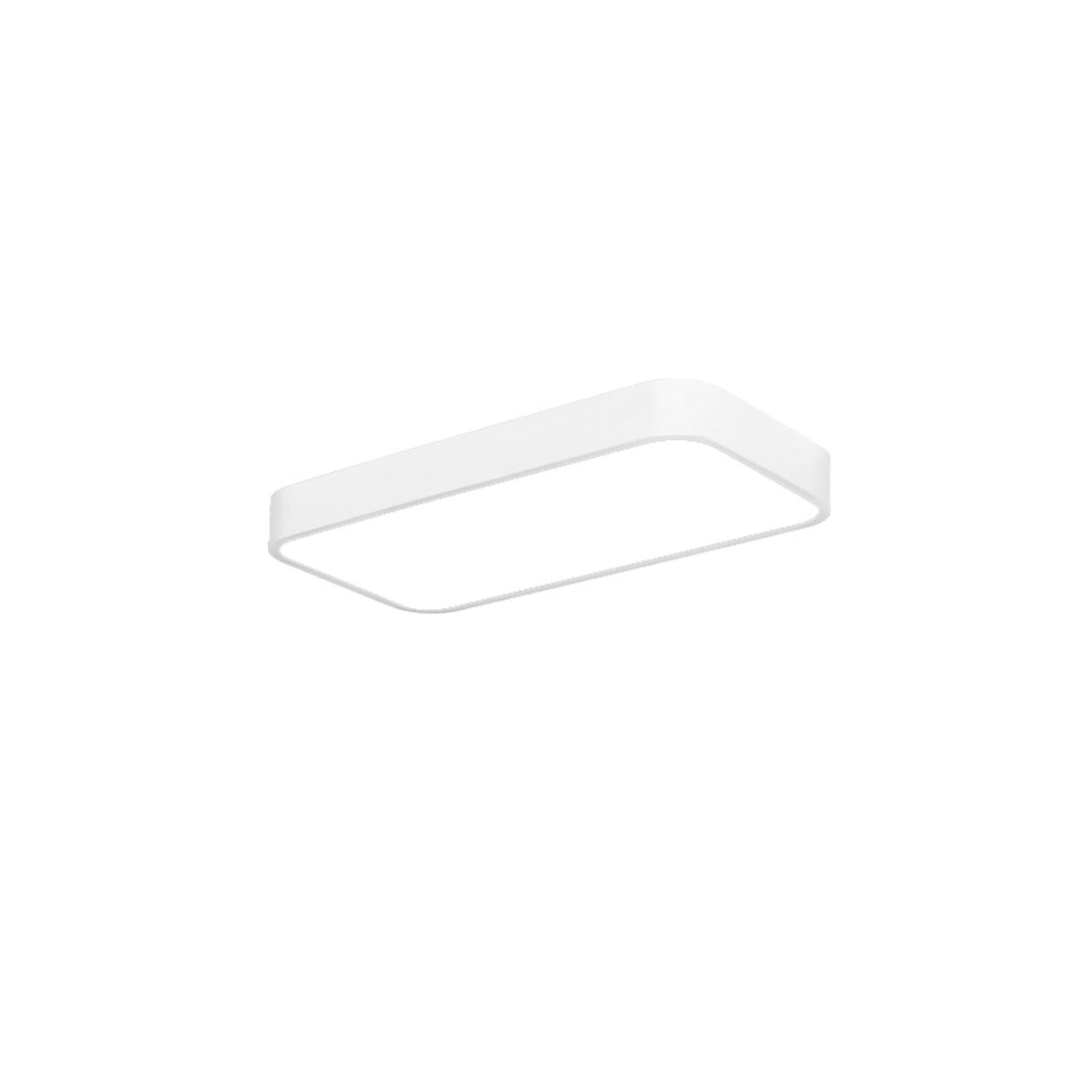 Balcony White Rectangular Strip LED Flush Mount Light Image - 2