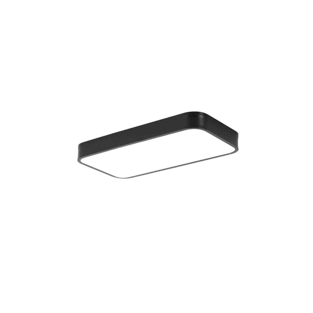 Balcony White Rectangular Strip LED Flush Mount Light Image - 3