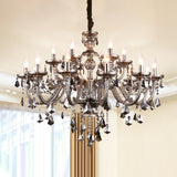  Baroque Luxury Crystal Candelabra Light Chandelier Image - 11