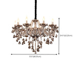  Baroque Luxury Crystal Candelabra Light Chandelier Image - 19