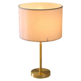 Barrel Shade Metal Base Table Lamp with Rocker Switch Image - 5