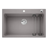 Basket Strainer Center-Back Drain Granite Kitchen Sink Image - 9