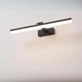 Bathroom Black Modern Linear LED Metal Vanity Light Image - 18