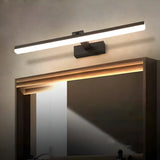 Bathroom Black Modern Linear LED Metal Vanity Light Image - 26