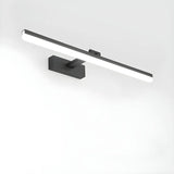 Bathroom Black Modern Linear LED Metal Vanity Light Image - 30