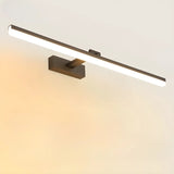 Bathroom Black Modern Linear LED Metal Vanity Light Image - 39