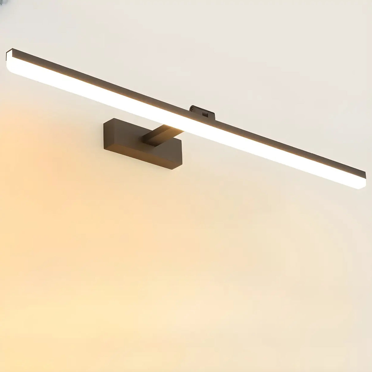 Bathroom Black Modern Linear LED Metal Vanity Light Image - 40