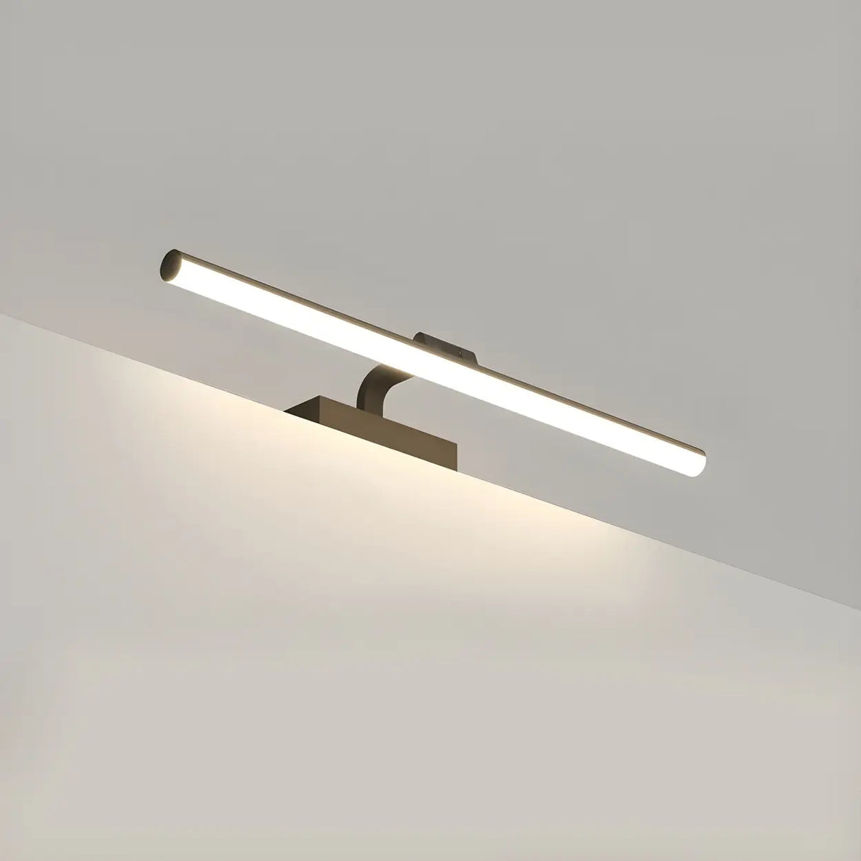 Bathroom Black Modern Linear Metal LED Vanity Light Image - 10