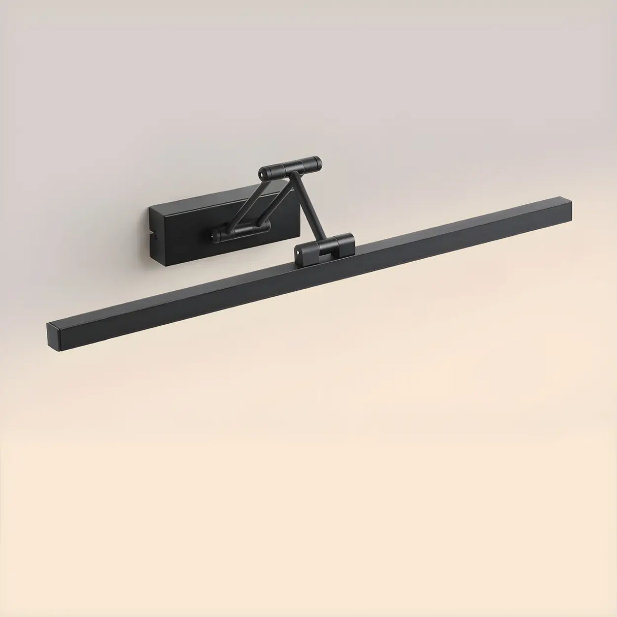 Bathroom Black Modern Linear Metal LED Vanity Light Image - 11