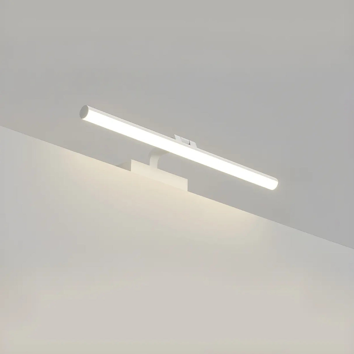 Bathroom Black Modern Linear Metal LED Vanity Light Image - 22