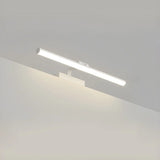 Bathroom Black Modern Linear Metal LED Vanity Light Image - 22