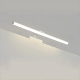 Bathroom Black Modern Linear Metal LED Vanity Light Image - 26