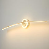 Bathroom Creative Minimalist Curved Strip Vanity Light Image - 10