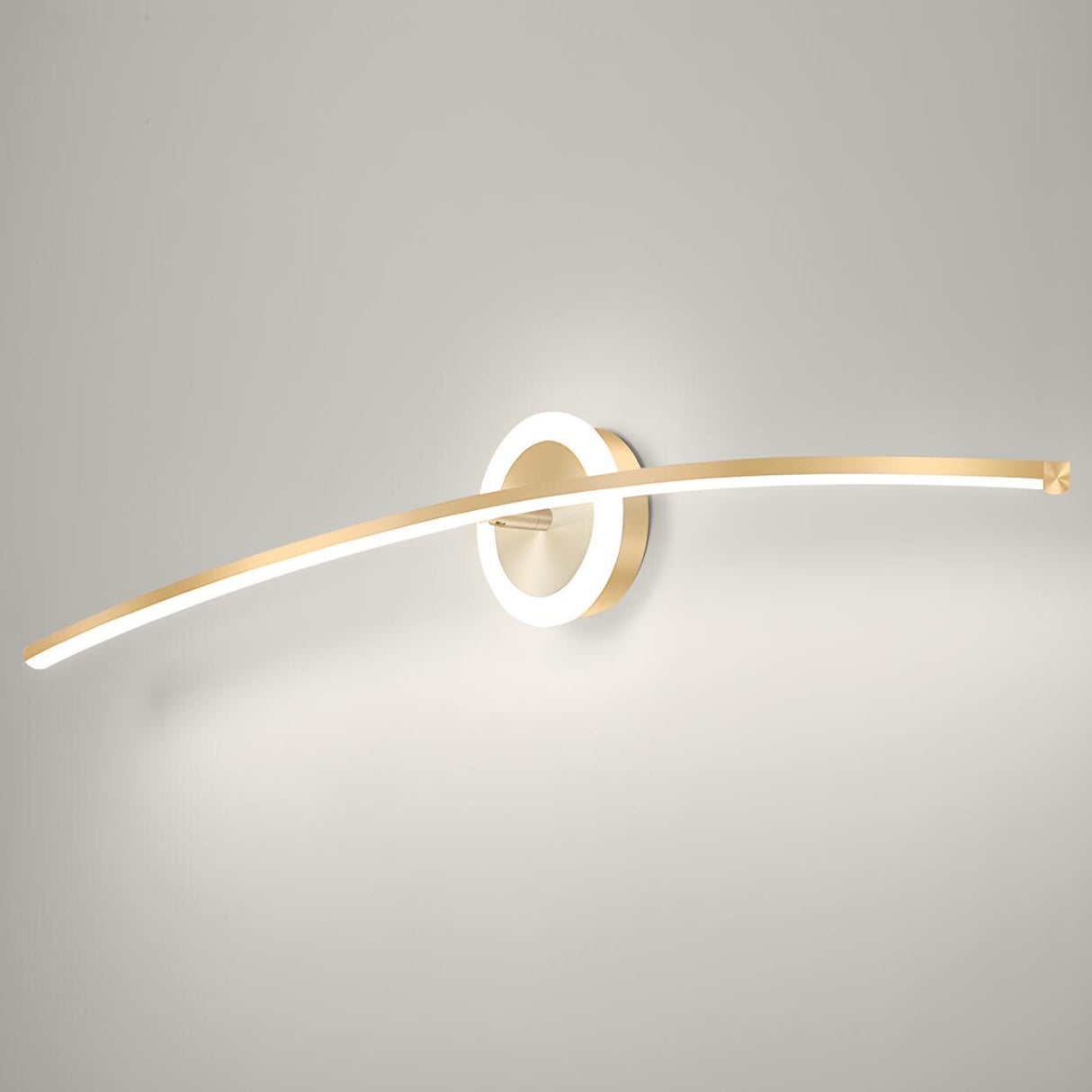 Bathroom Creative Minimalist Curved Strip Vanity Light Image - 11