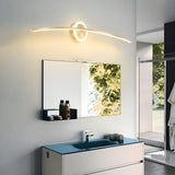 Bathroom Creative Minimalist Curved Strip Vanity Light Image - 17