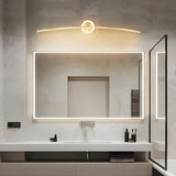 Bathroom Creative Minimalist Curved Strip Vanity Light Image - 18