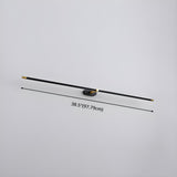 Bathroom Minimalist Gold Linear Metal Vanity Light Image - 11