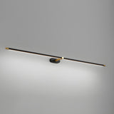 Bathroom Minimalist Gold Linear Metal Vanity Light Image - 19