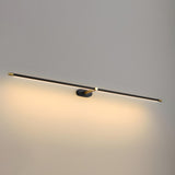 Bathroom Minimalist Gold Linear Metal Vanity Light Image - 23